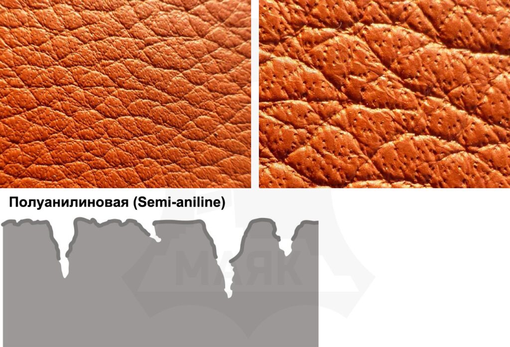 Полуанилиновая отделка (Semi-aniline)